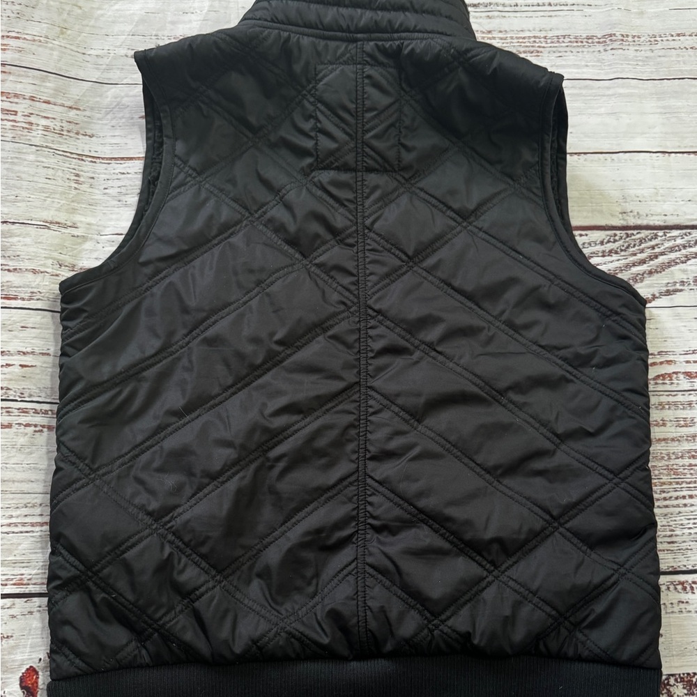 PrAna Black Quilted Sherpa Lined Vest Small - Picture 4 of 9